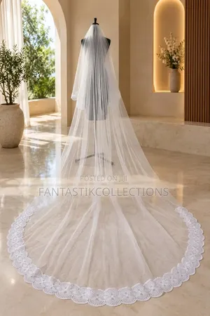 Luxury Cathedral Wedding Long Bridal Veil With Comb