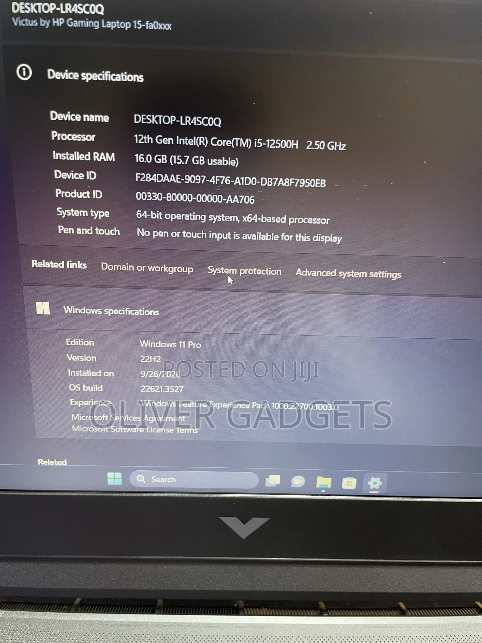 Laptop HP Victus 15 16GB Intel Core i5 SSD 512GB
