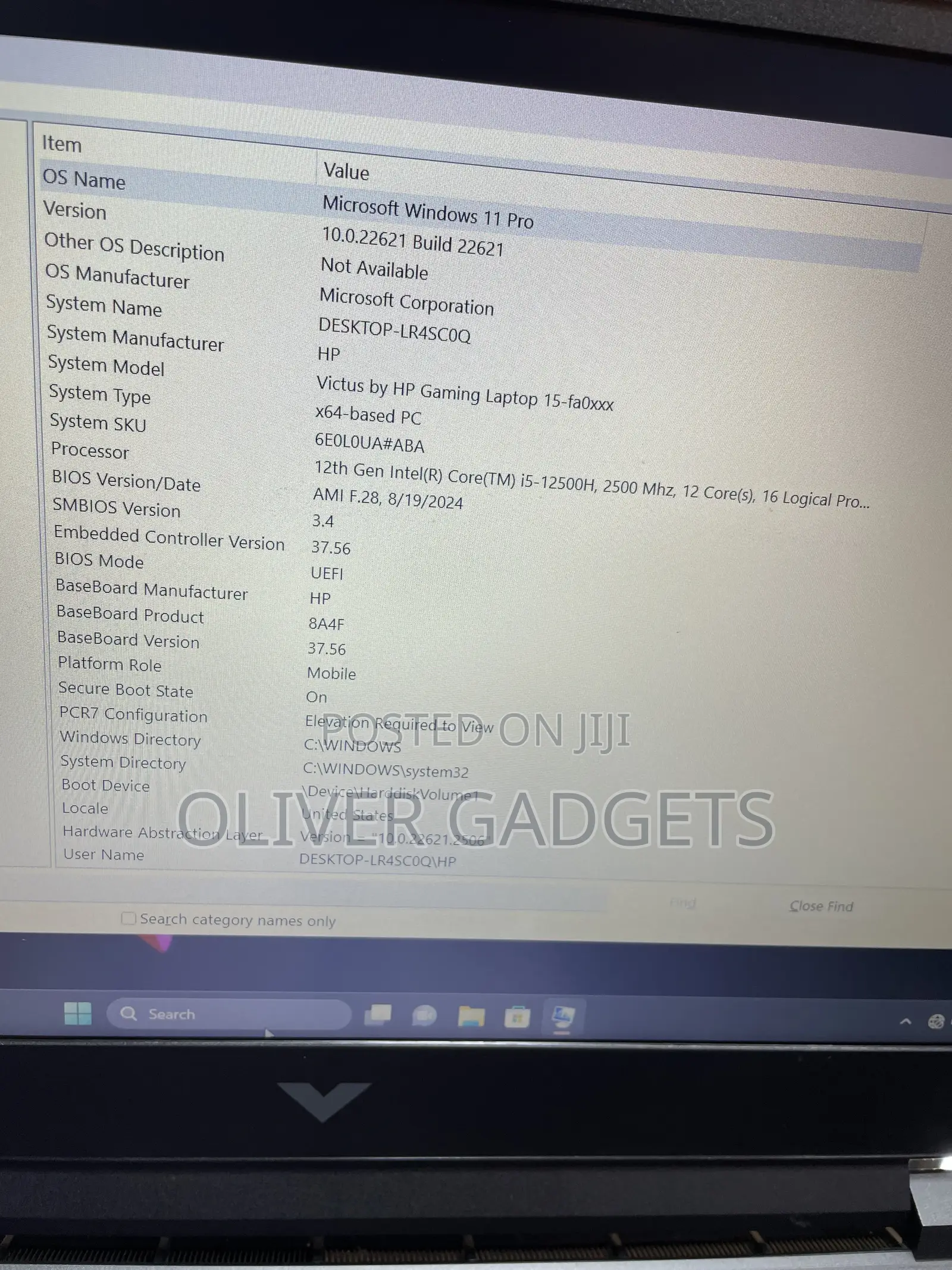 Laptop HP Victus 15 16GB Intel Core i5 SSD 512GB