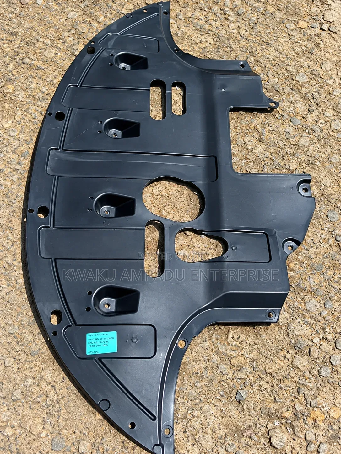 Hyundai Elantra 2016 Engine Under Cover – Underbody Splash Shield