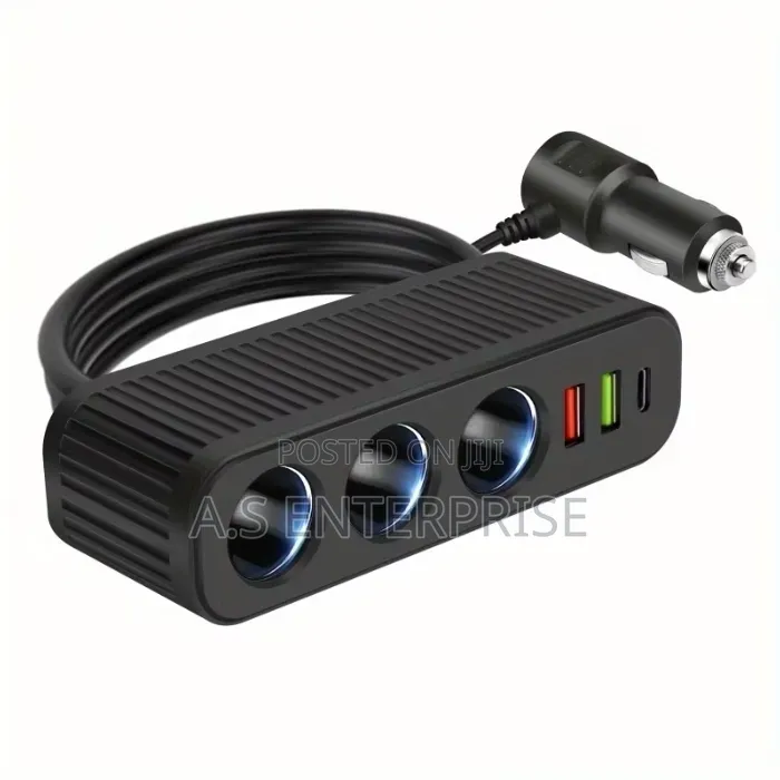 6-in-1 120W High Power Car Charger Splitter