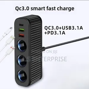 6-in-1 120W High Power Car Charger Splitter