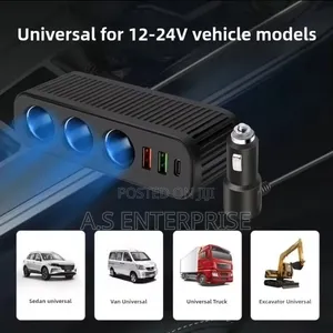 6-in-1 120W High Power Car Charger Splitter