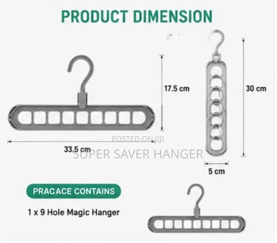 9-Space Hanger Organizer