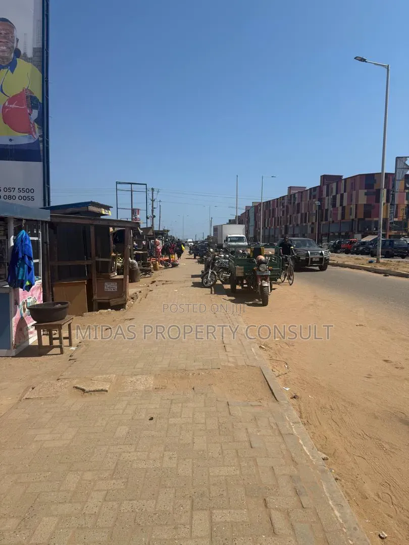 Roadside 2 and Half Plots for Sale at Spintex Manet Junction