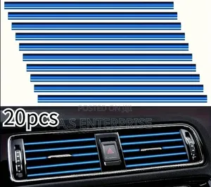 20 X Flexible Electroplated Car Air Vent Trim Strips