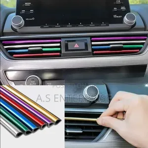 20 X Flexible Electroplated Car Air Vent Trim Strips
