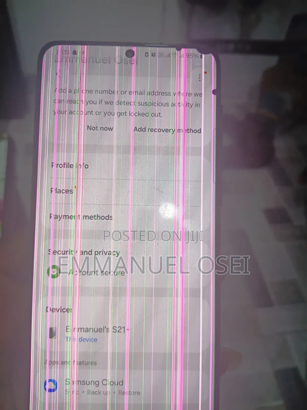 Samsung Galaxy S21+ 5G 128 GB Black