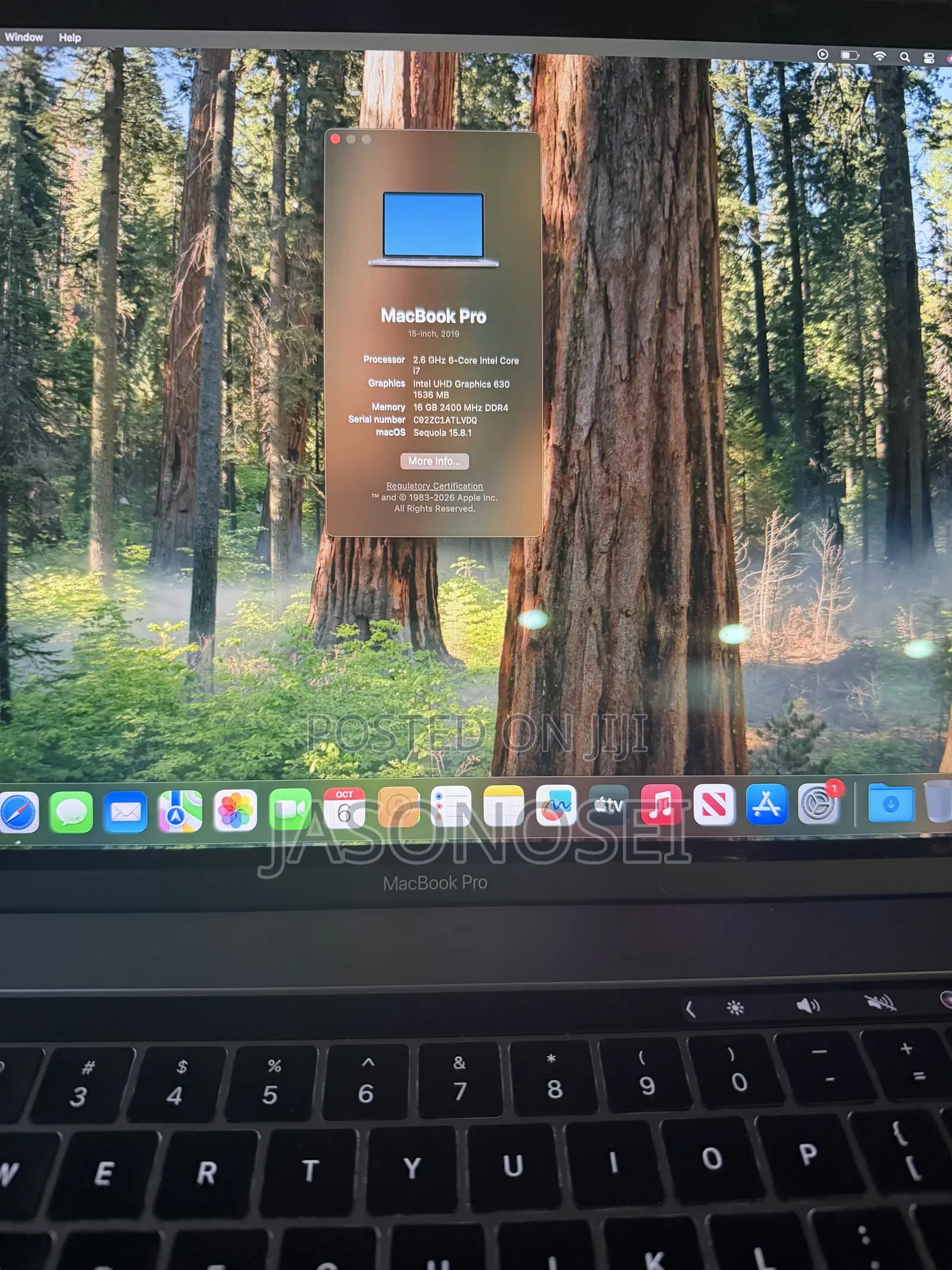 Laptop Apple MacBook Pro 16GB Intel Core i7 SSD 512GB