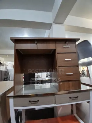 An Authentic Darkbrown Computer Desk