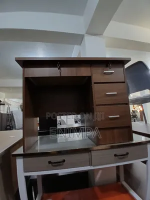 An Authentic Darkbrown Computer Desk