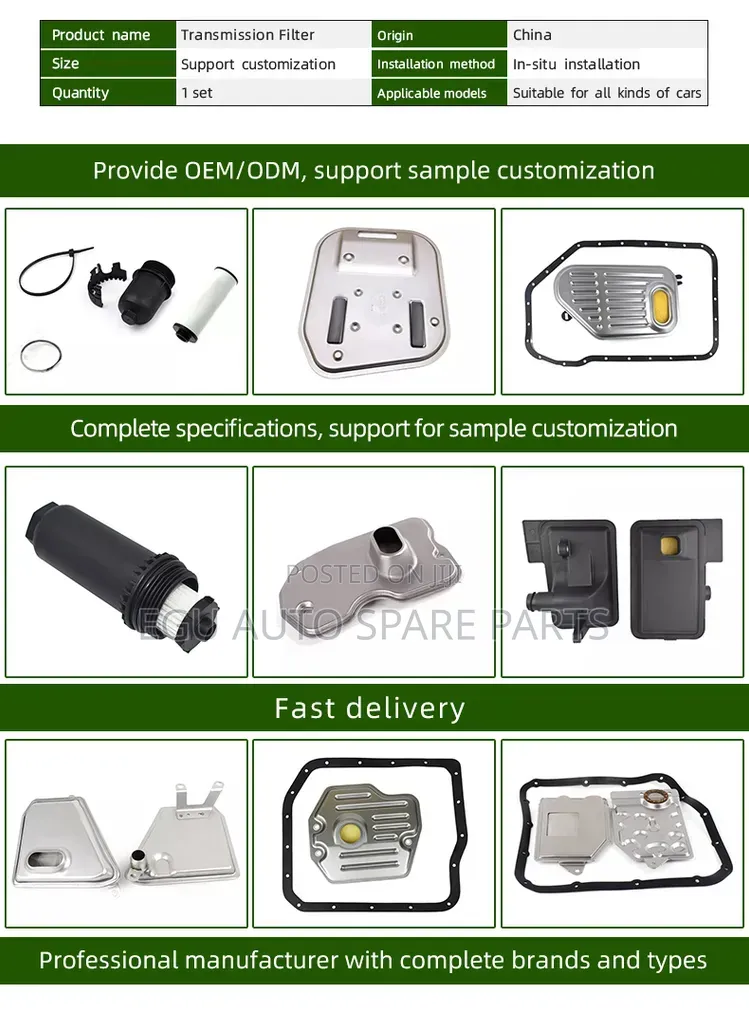 Original Transmission Filters for All Your Vehicle Toyota, Nissan Etc