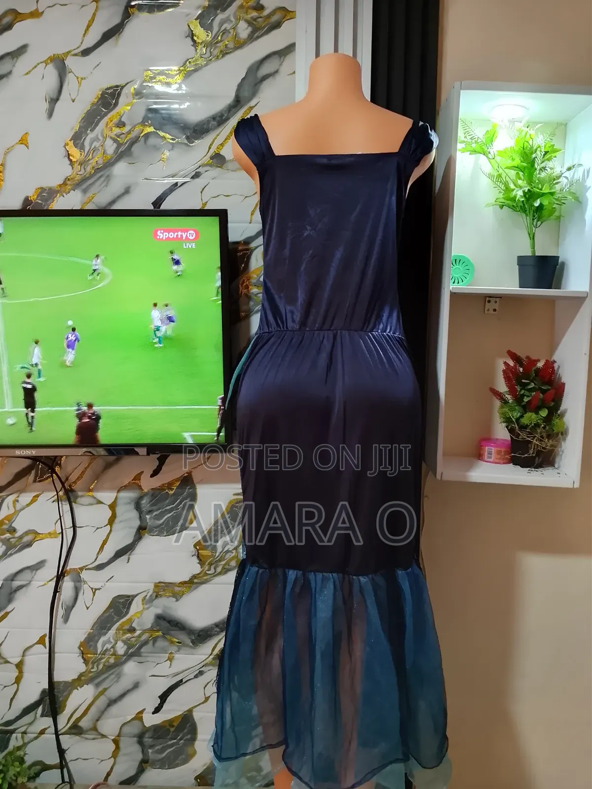 Gorgeous Navy-Blue Sparkle Dress