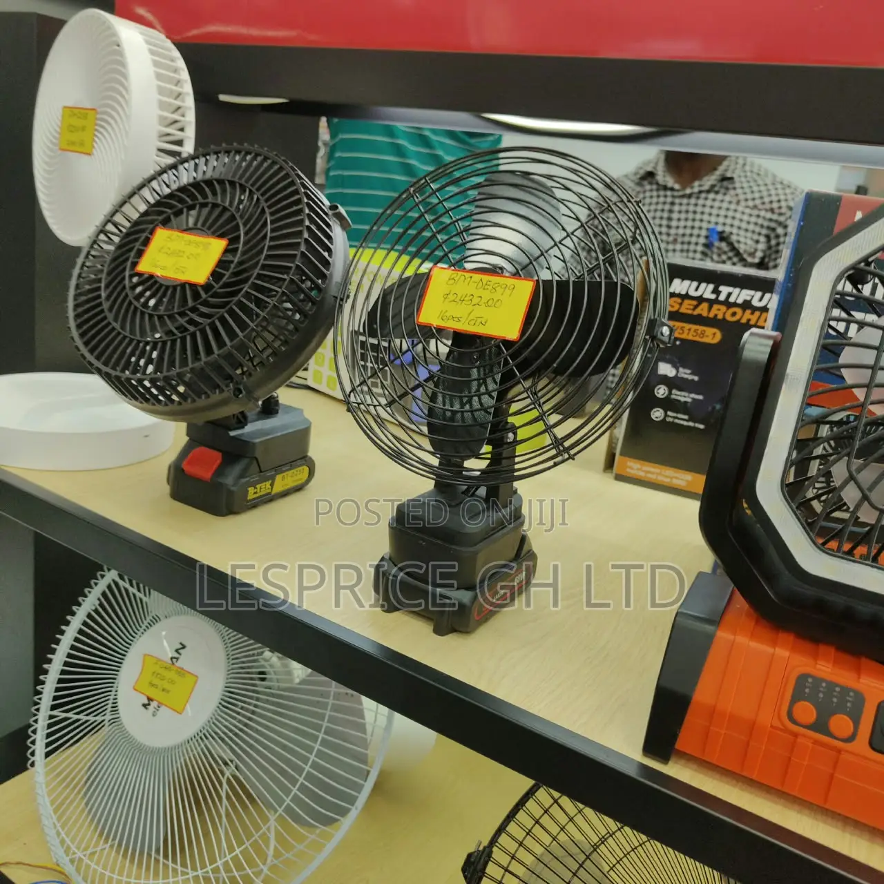 Monster Performance Morgan Cordless Rechargeable Desk-Fan