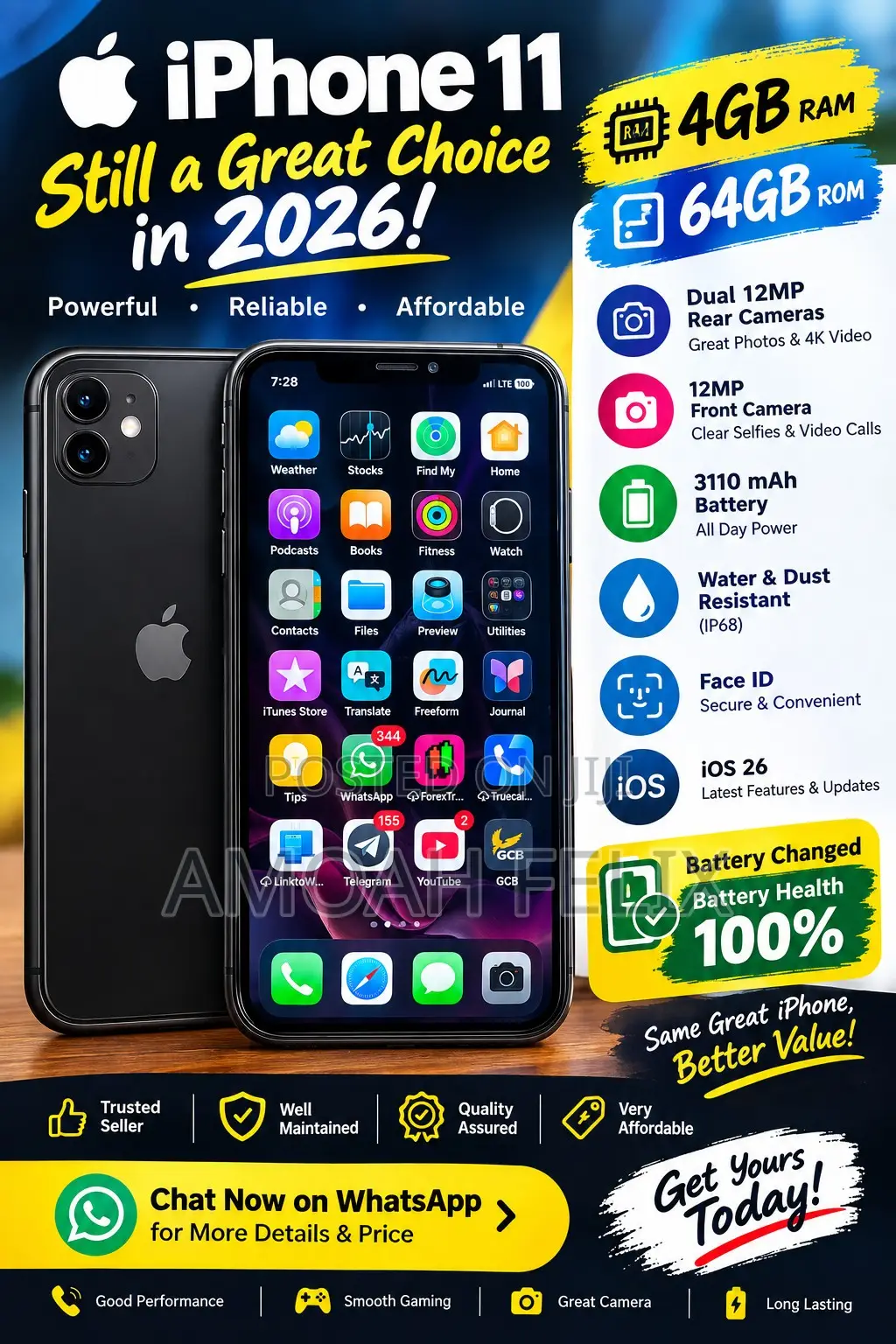 Apple iPhone 11 64 GB Black