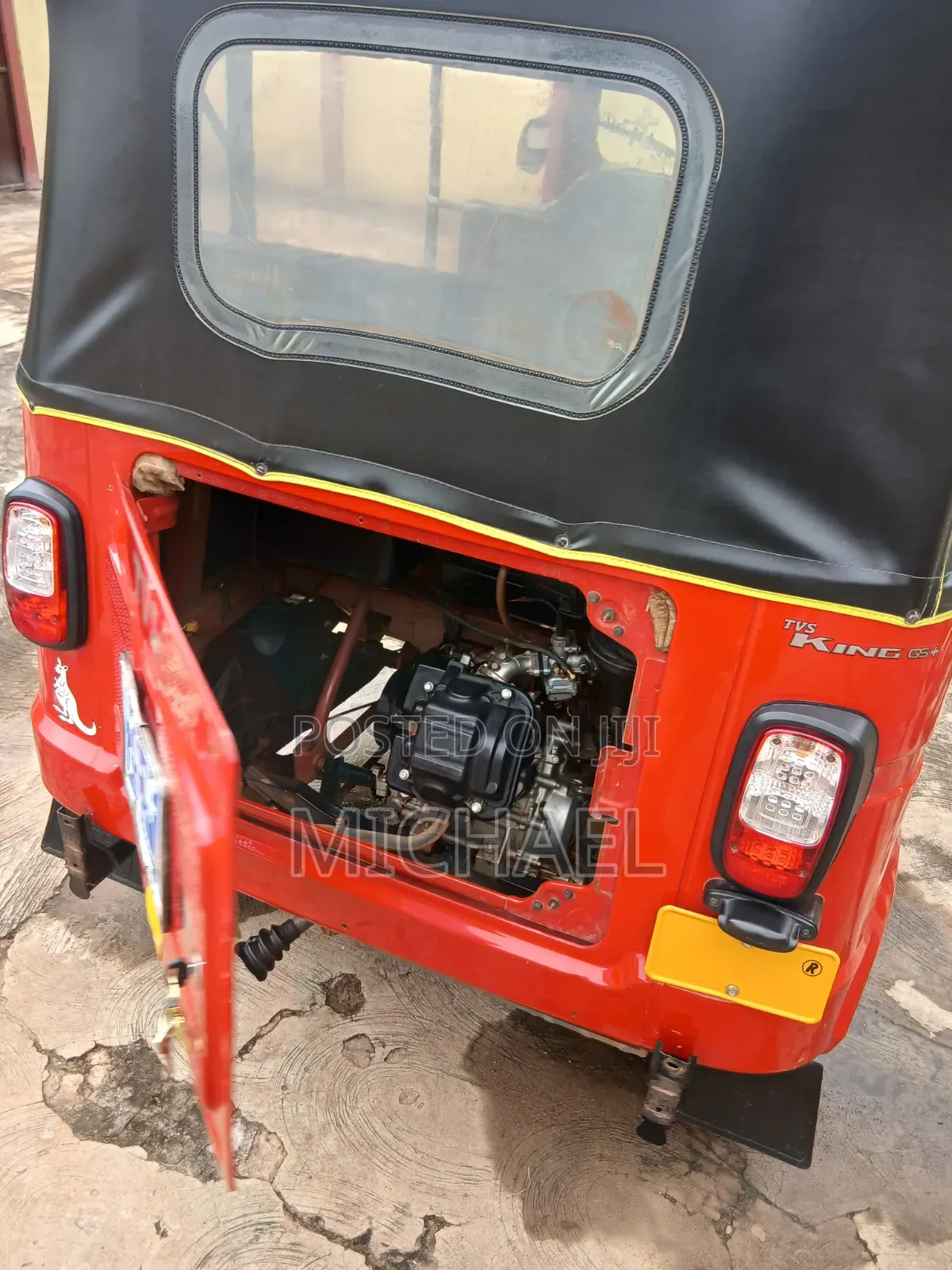 TVS King Deluxe Plus iTouch Start 2026 Red