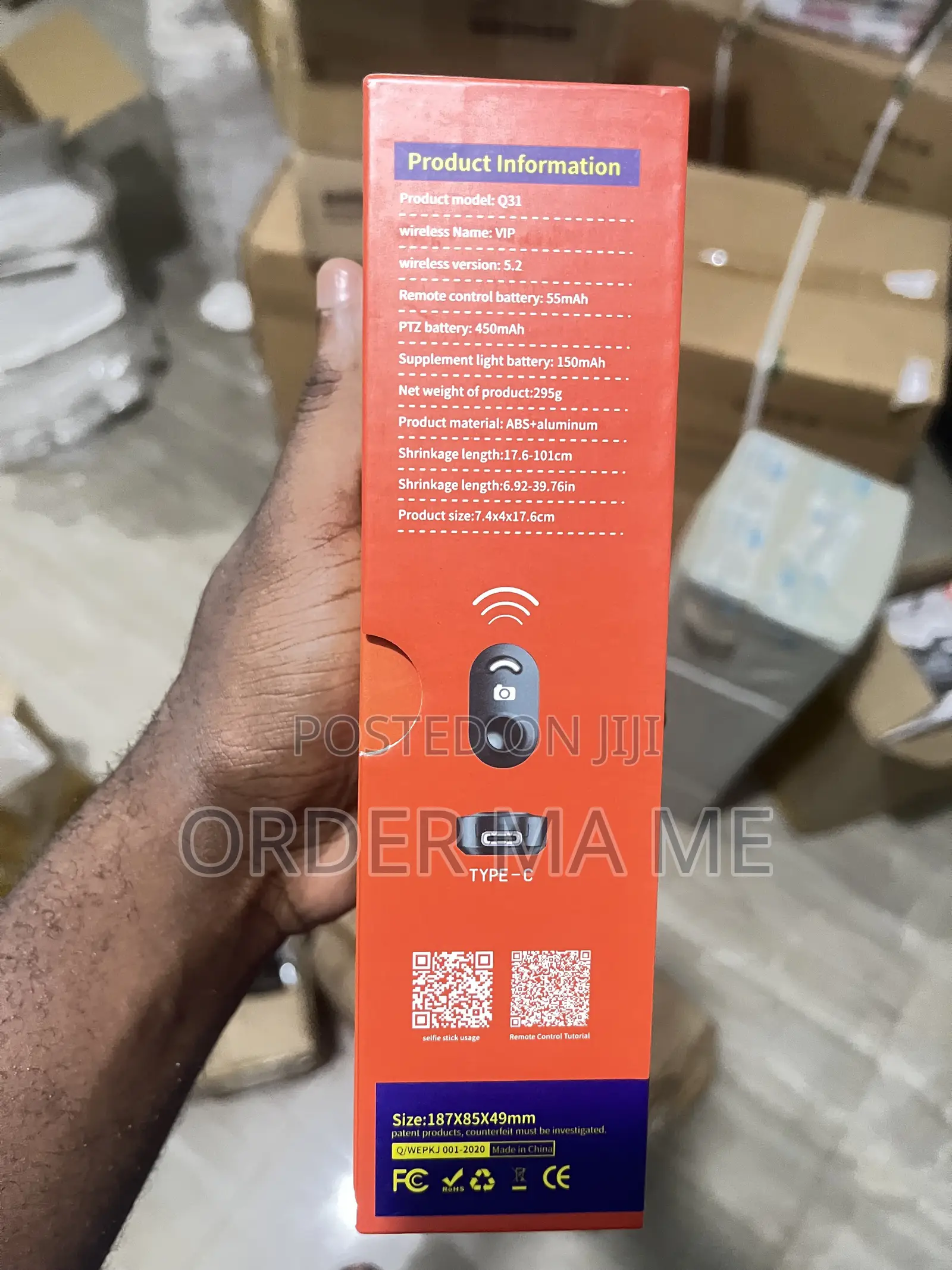 Q31 Smart Gimbal Stabilizer and Selfie Stick Quadrapod
