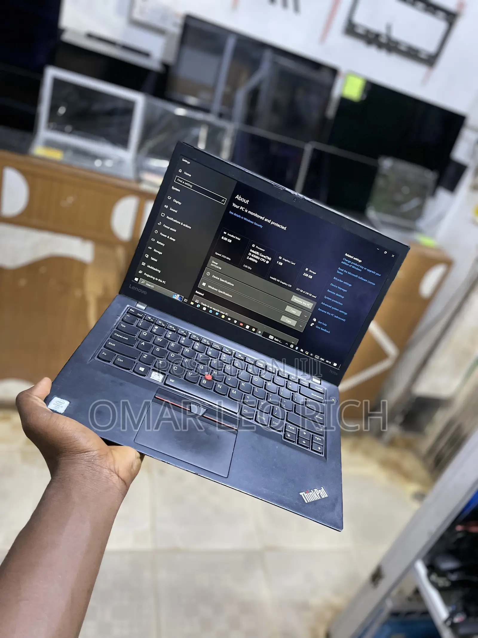 Laptop Lenovo ThinkPad T470s 8GB Intel Core i5 SSD 256GB