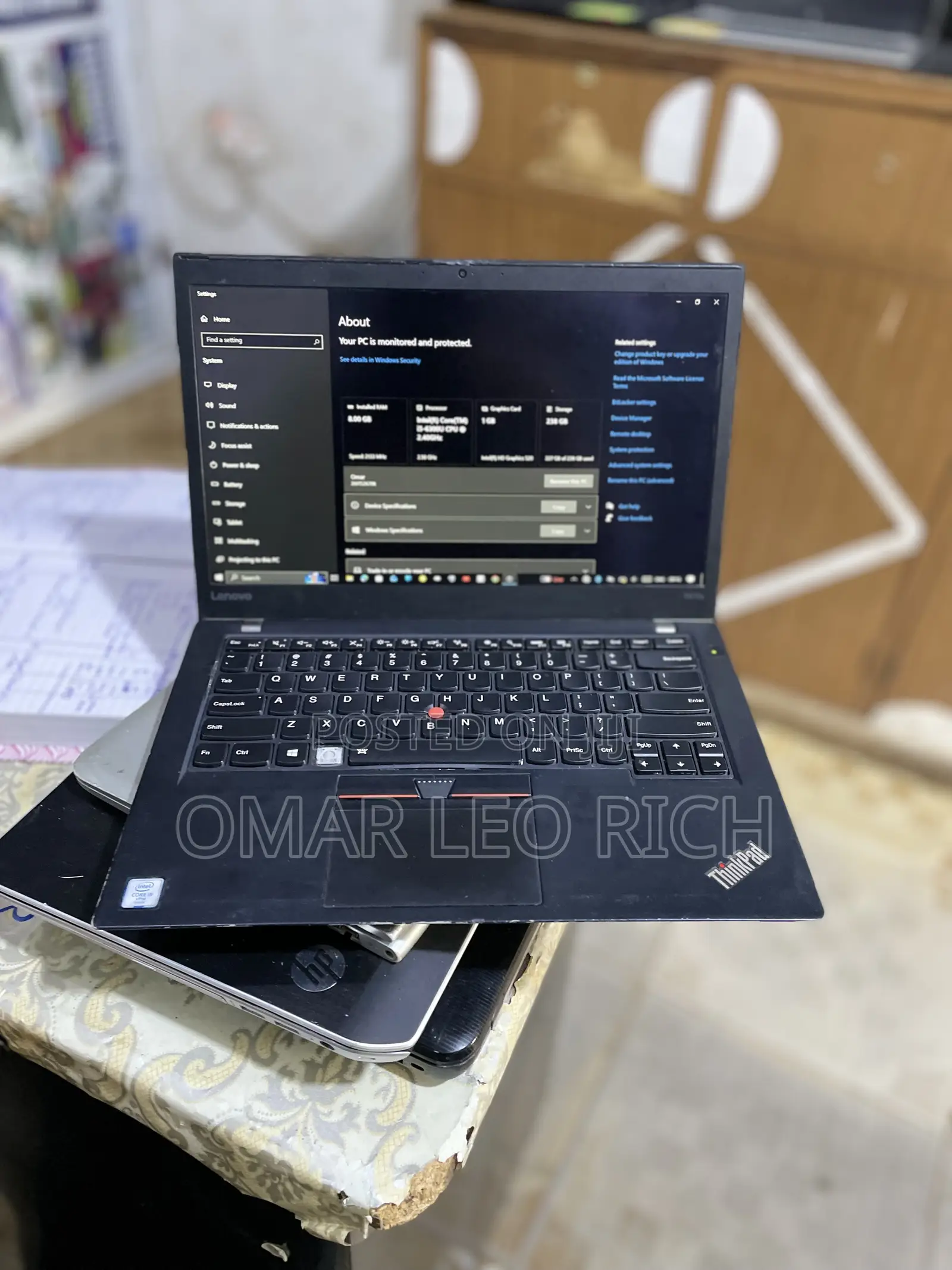 Laptop Lenovo ThinkPad T470s 8GB Intel Core i5 SSD 256GB
