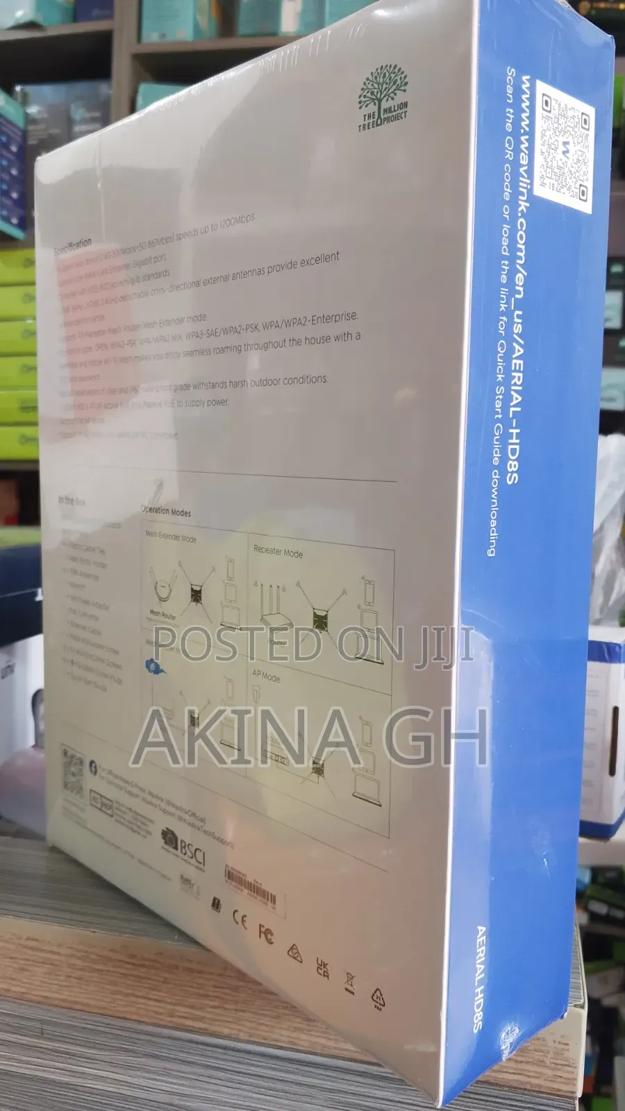 Wavlink AC1200 Wifi 5 Outdoor Access Point / AERIAL HD8S