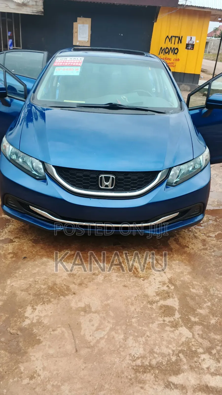 Honda Civic EX 2dr Coupe (1.8L 4cyl 5M) 2015 Blue