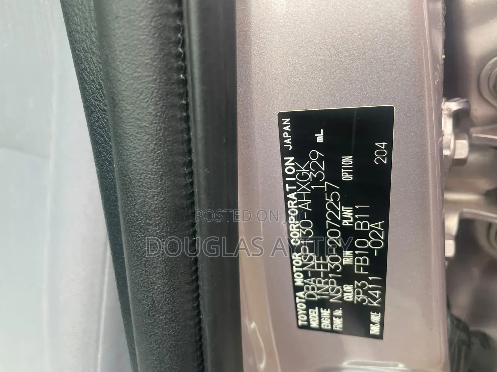 Toyota Vitz 2012 Gray