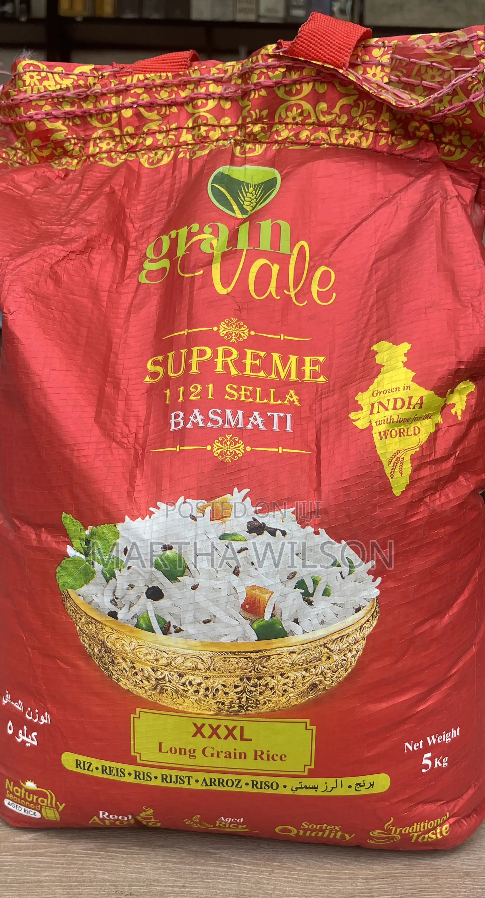Grain vale.Supreme Basmati