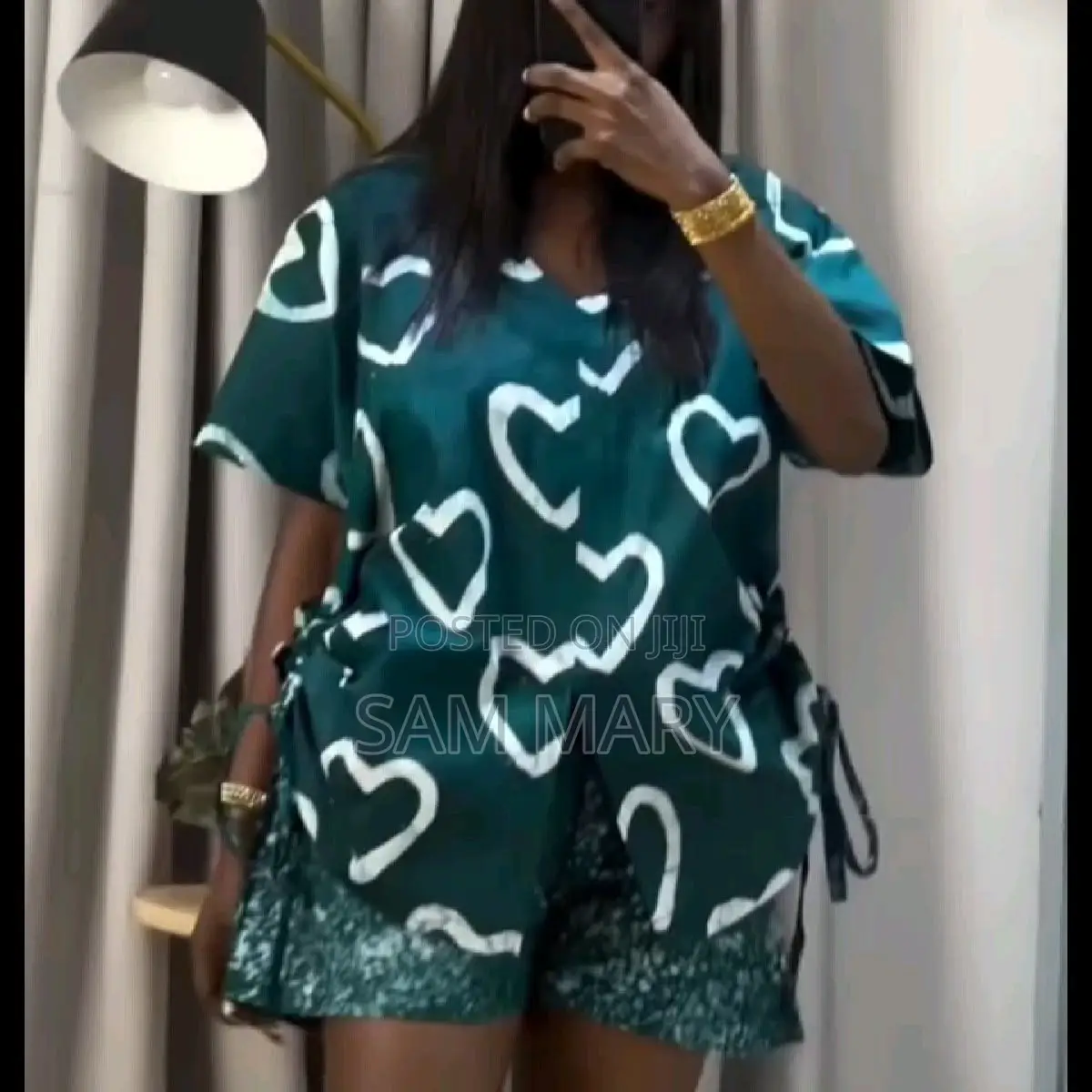 Ankara Shorts and Top for Outing