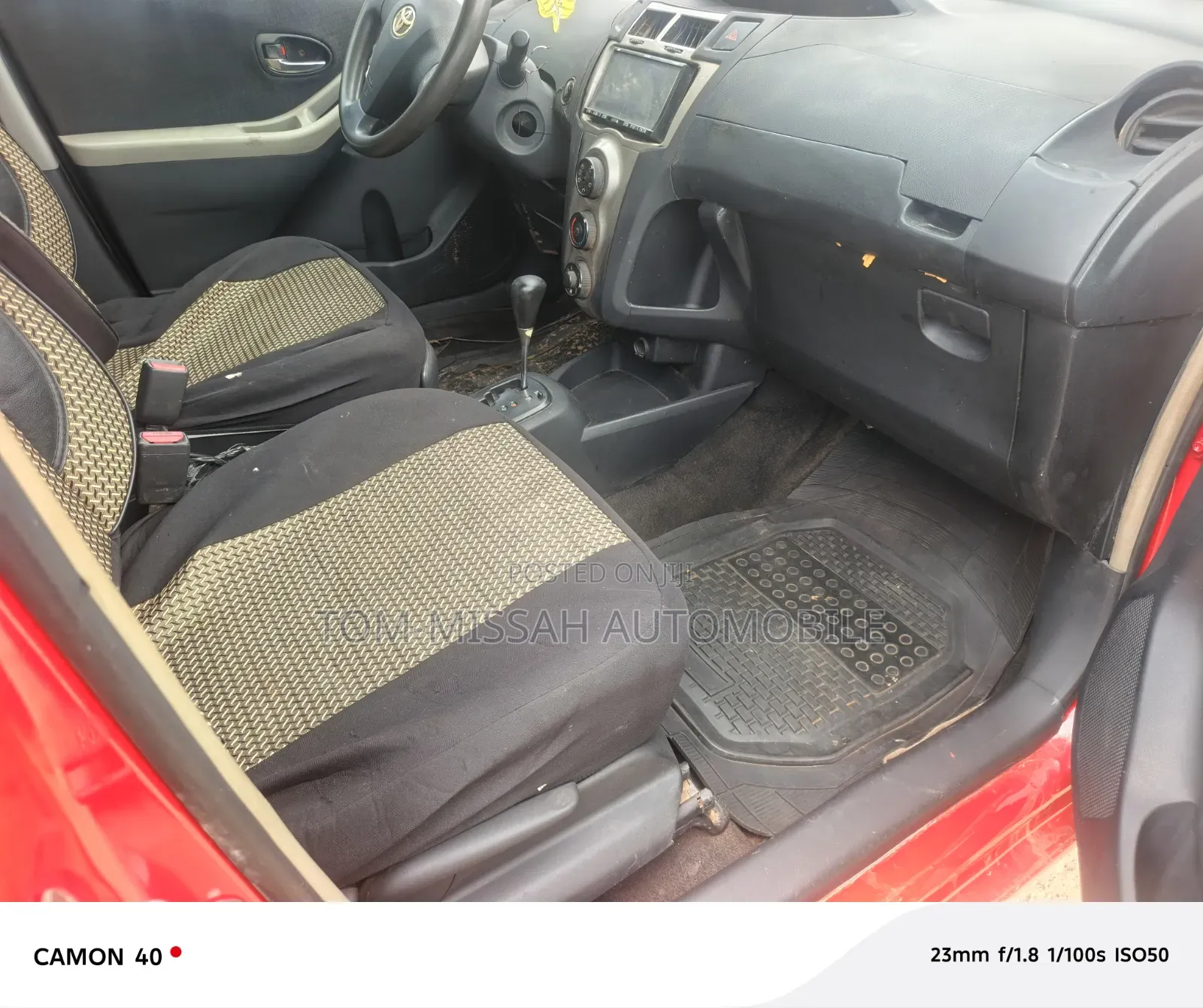Toyota Vitz 1.3 AWD 3dr 2010 Red