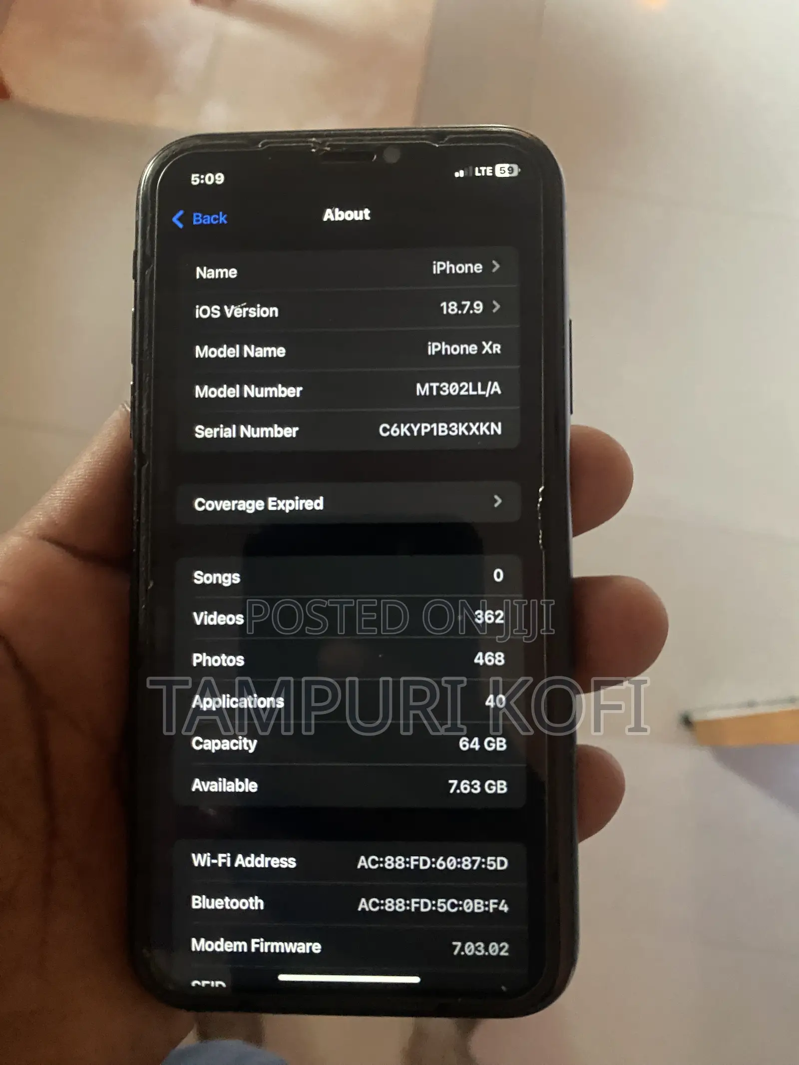 Apple iPhone XR 64 GB Black