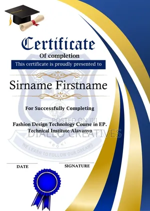 Certificate Design Service