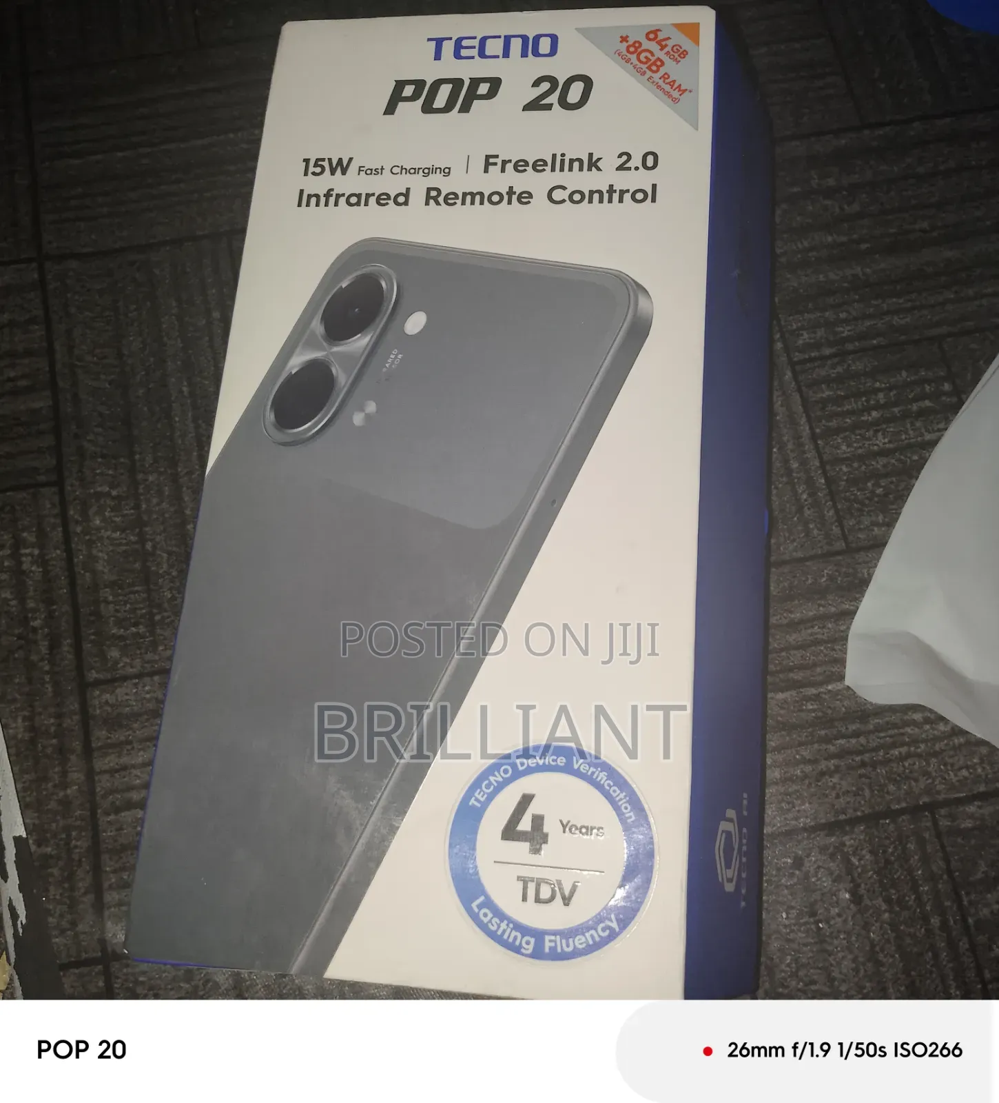 Tecno Pop 20 64 GB Black