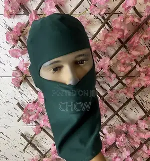 Two Pieces of Stretchy Balaclava Ski Mask (Green and Black)