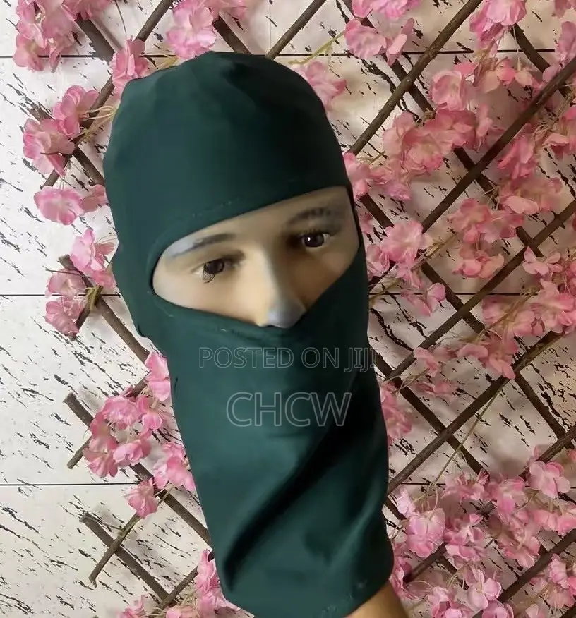 Two Pieces of Stretchy Balaclava Ski Mask (Green and Black)