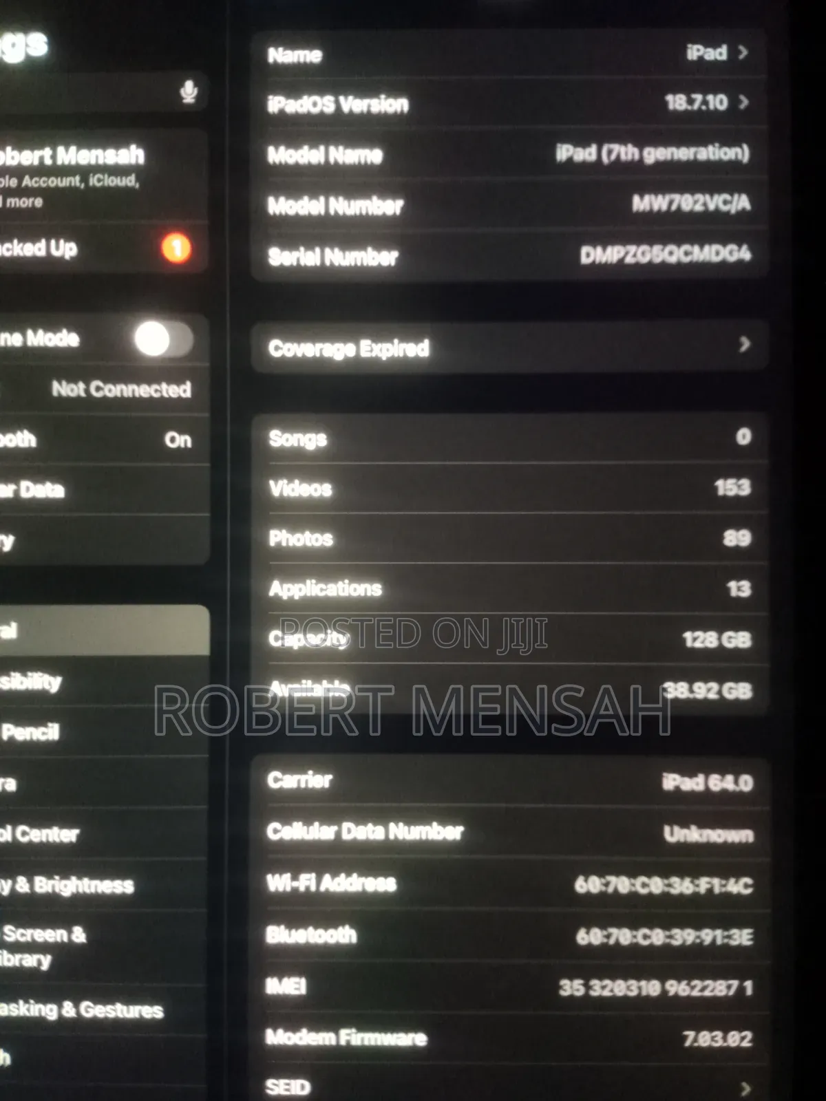 Apple iPad 10.2 (2021) 128 GB Black