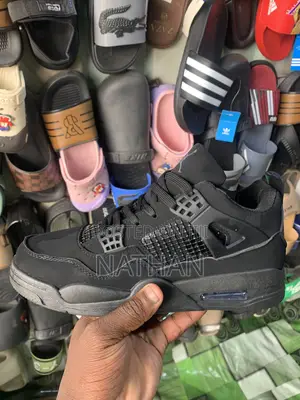 Orginal Jordan Retro 4 All Black Good Quality
