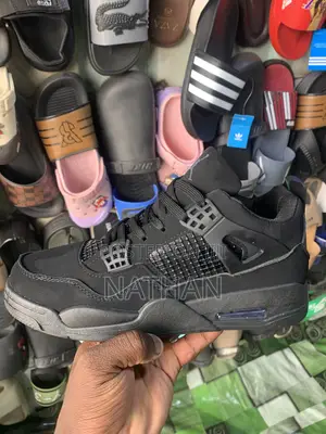 Orginal Jordan Retro 4 All Black Good Quality