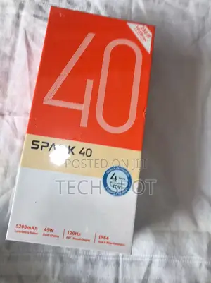 New Tecno Spark 40 128 GB Black