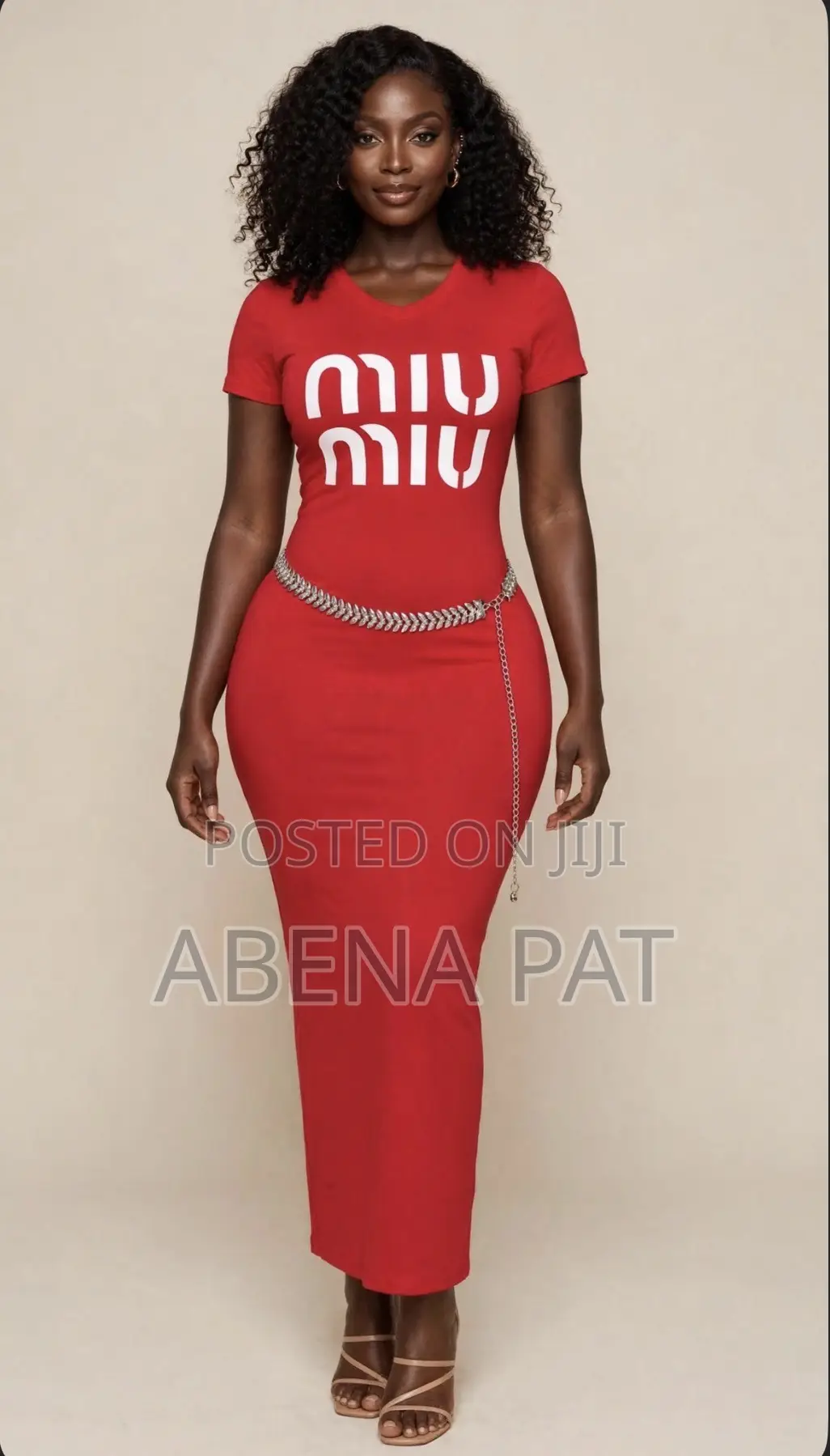 3 in 1 Ladies Dresses - Red Miu Miu, White Fringe & Brown - Brand New