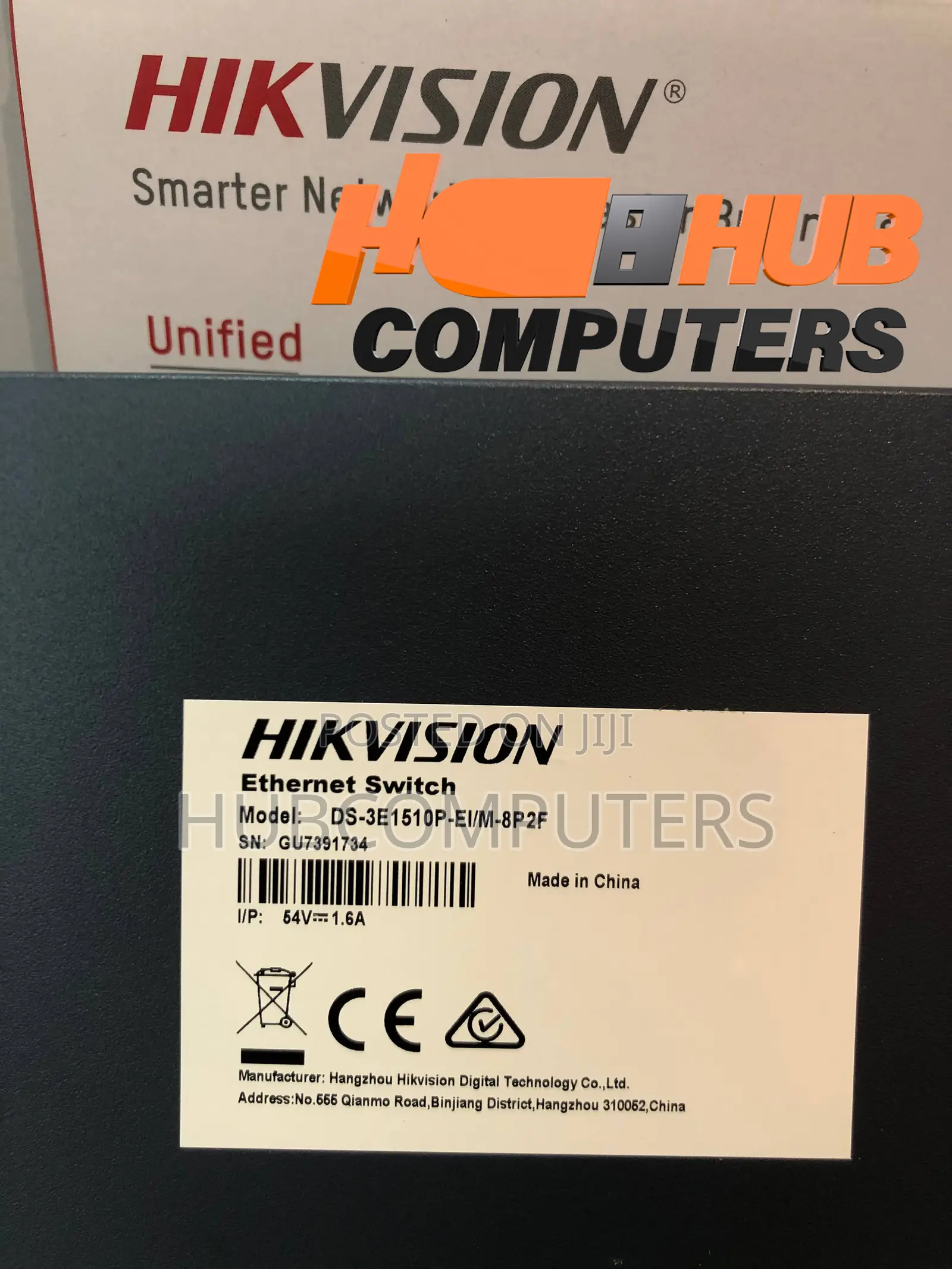 Hikvision DS-3E1510P-EI/M-8P2F 8 Port Gigabit PoE Smart Managed Switch