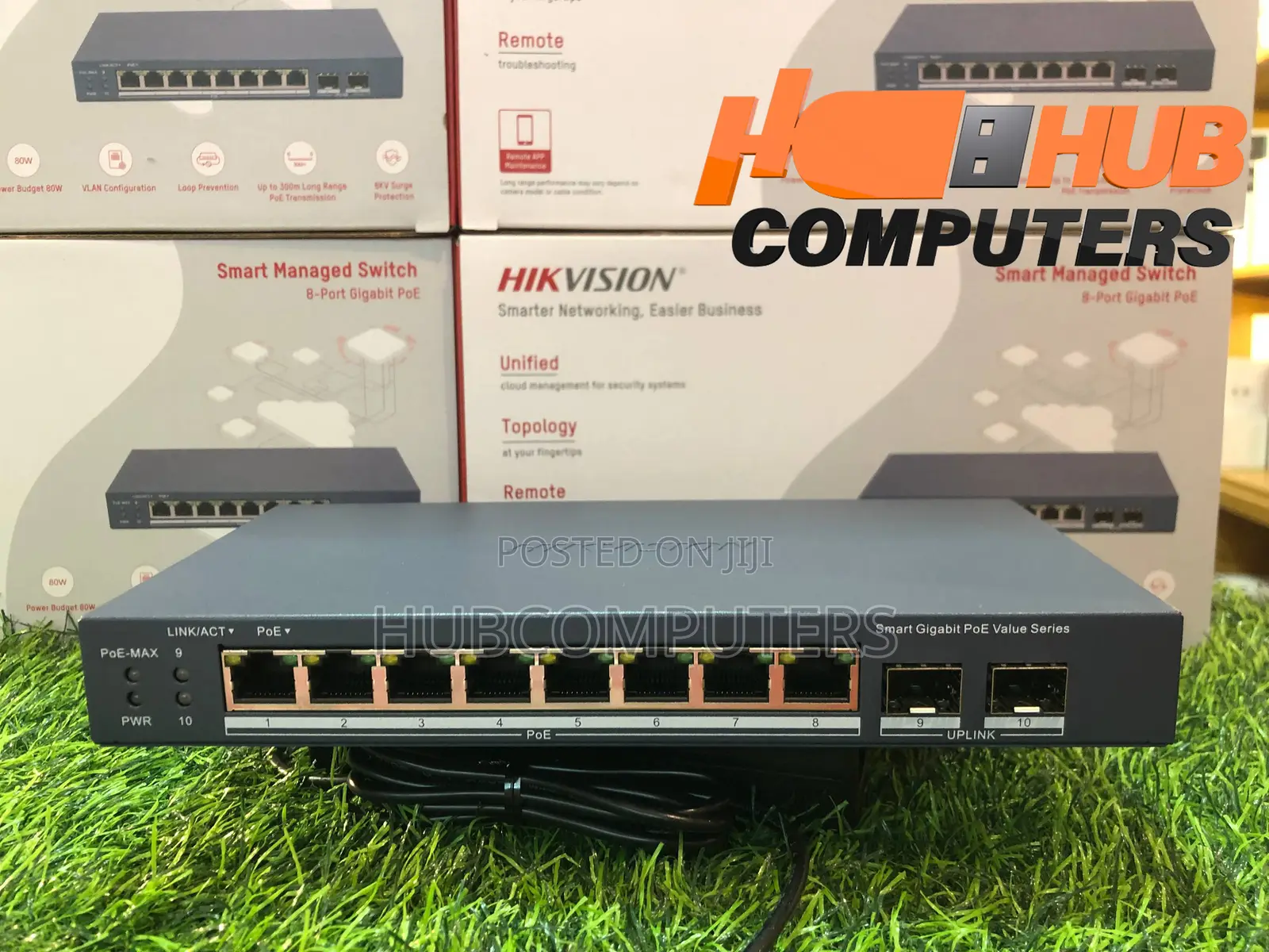 Hikvision DS-3E1510P-EI/M-8P2F 8 Port Gigabit PoE Smart Managed Switch