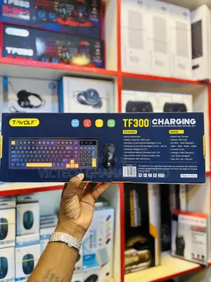 T-Wolf TF300 Wireless Charging Gaming Keyboard and Mouse Combo