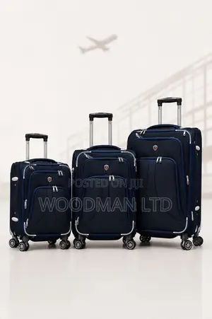 3set Fabric Material Suitcase