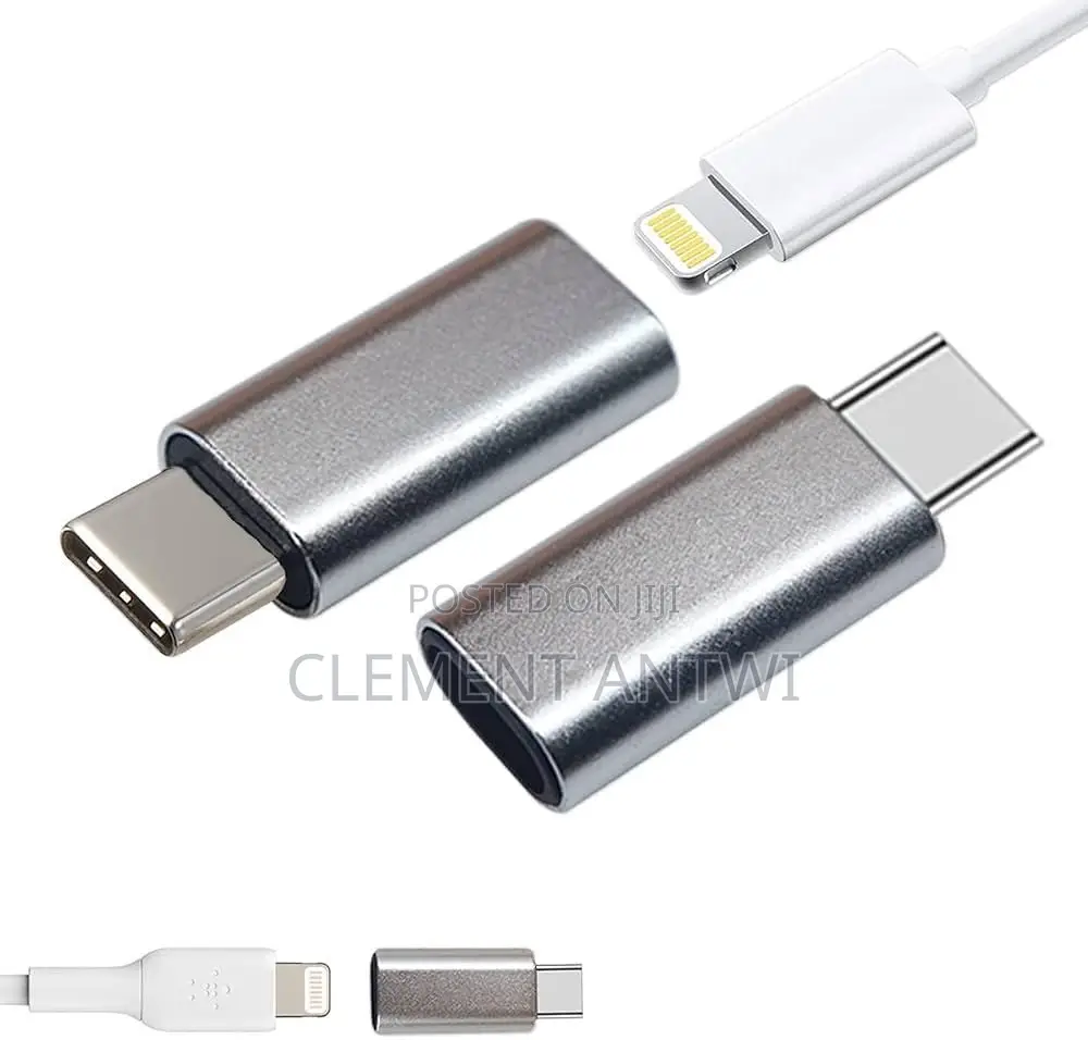 Lightning (iPhone) Female to Type C Male Adaptor