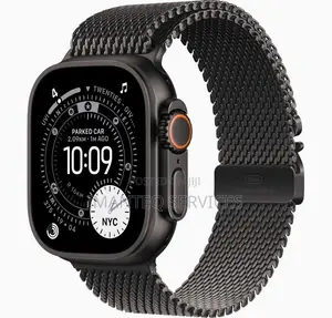 Apple Watch ULTRA 3 Black Milanese Loop (Metallic Strap)