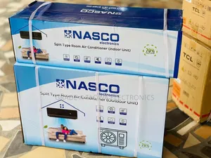 Valuable Sleek Nasco Black 1.5hp Air Conditioner
