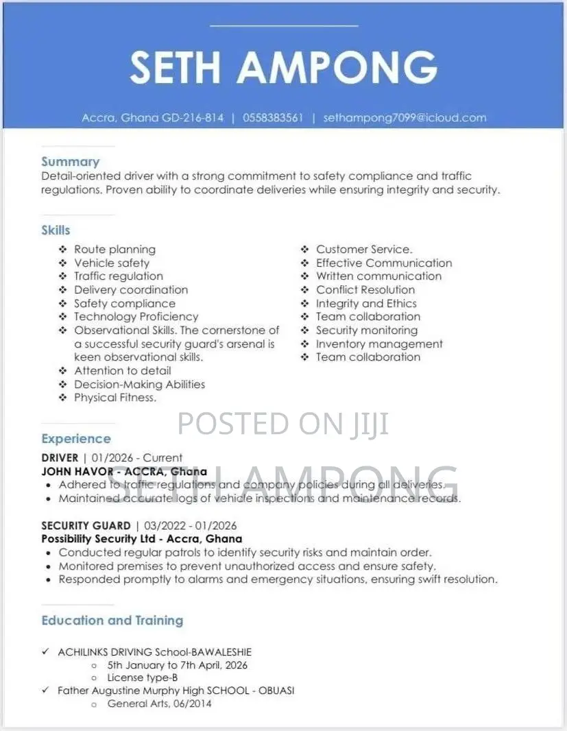 Driving Job