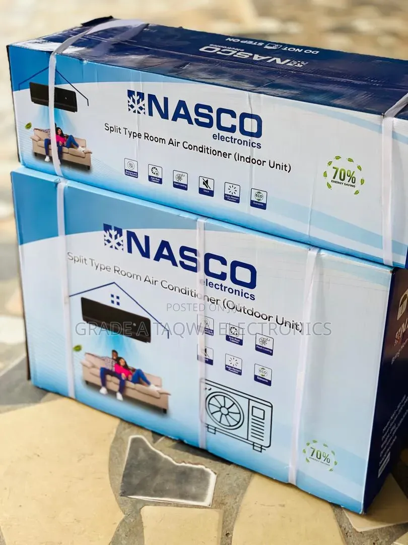 Efficient Nasco Black 1.5hp Air Conditioner