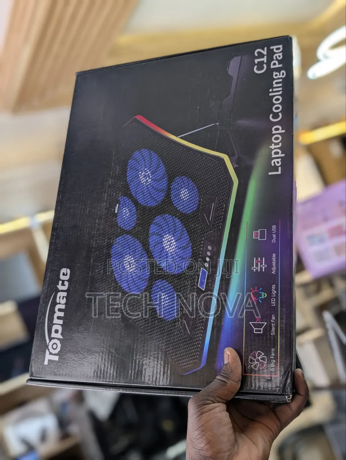 TopMate C12 Laptop Cooling Stand RGB Gaming Notebook