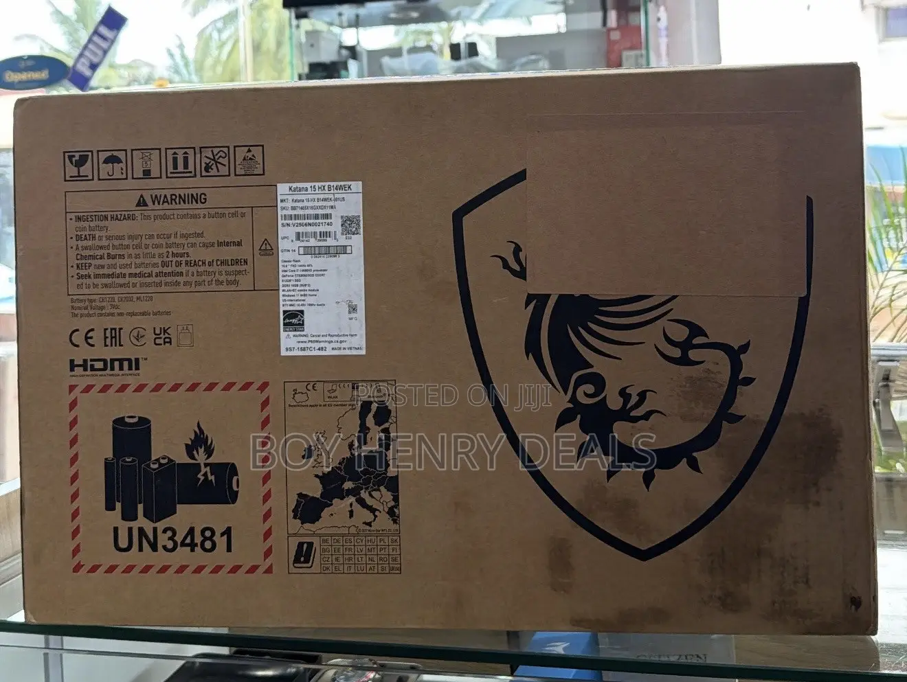 New Laptop MSI Katana 15 16GB Intel Core i7 SSD 512GB
